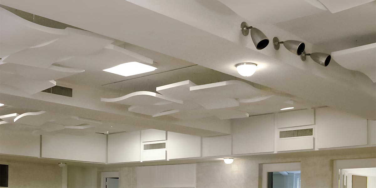 How Can Cloud Acoustic Ceiling Dramatically Improve Your Room Aesthetics | Amazone by Furnitech | Acoustic Ceiling Tiles & Panels | Ahmedabad | Gujarat | India