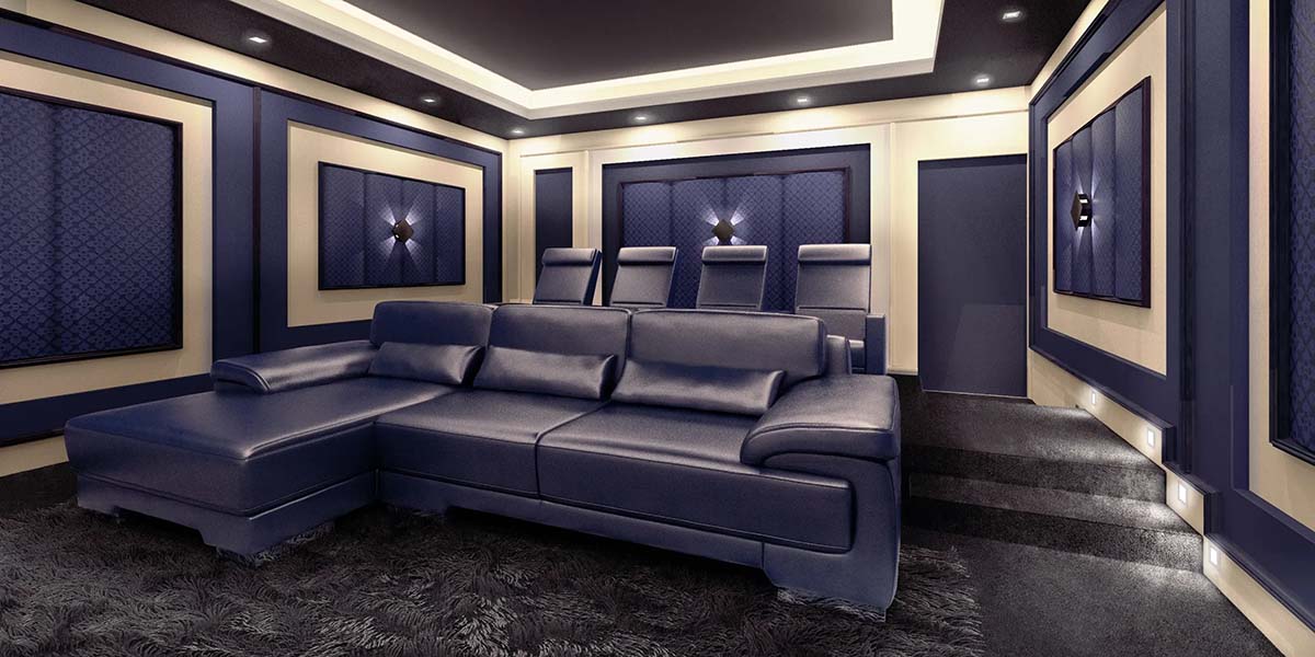 Home Theatre Elegance - Fabric Panels for Immersive Experiences | Amazone By Furnitech | Acoustic Panels