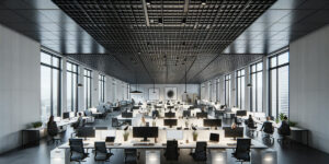 Exploring the Sound-Blocking Prowess of Black Fibreglass Wool Acoustic Ceiling Tiles | Amazone By Furnitech | Acoustic Ceiling Tiles in India