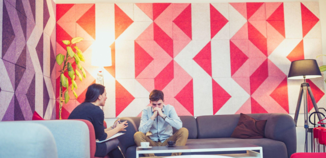 Designing Calmer Therapy Rooms with Fabric Wrapped Acoustic Panels 