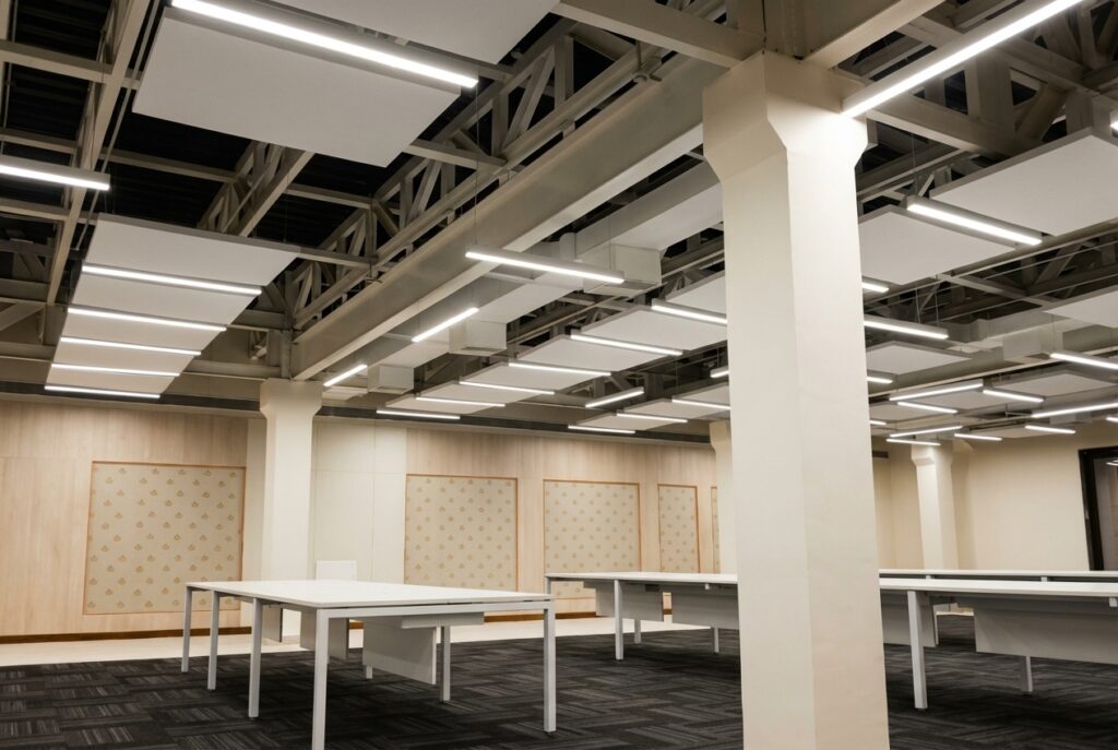 Custom Acoustic Ceiling Clouds | Crafted As Per Your Design | Amazone By Furnitech