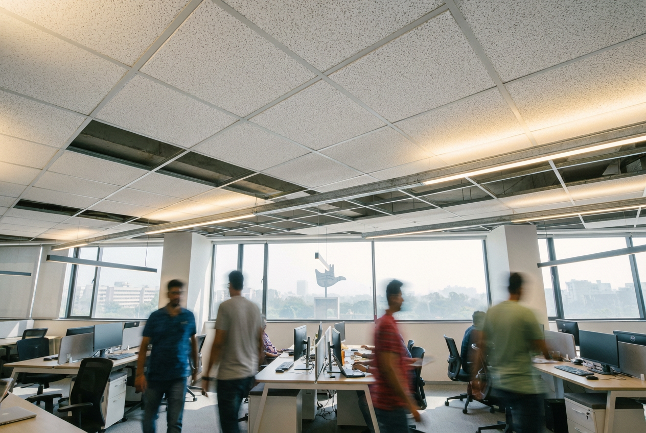 Acoustic Ceiling Tiles for Corporate Buildings Chandigarh