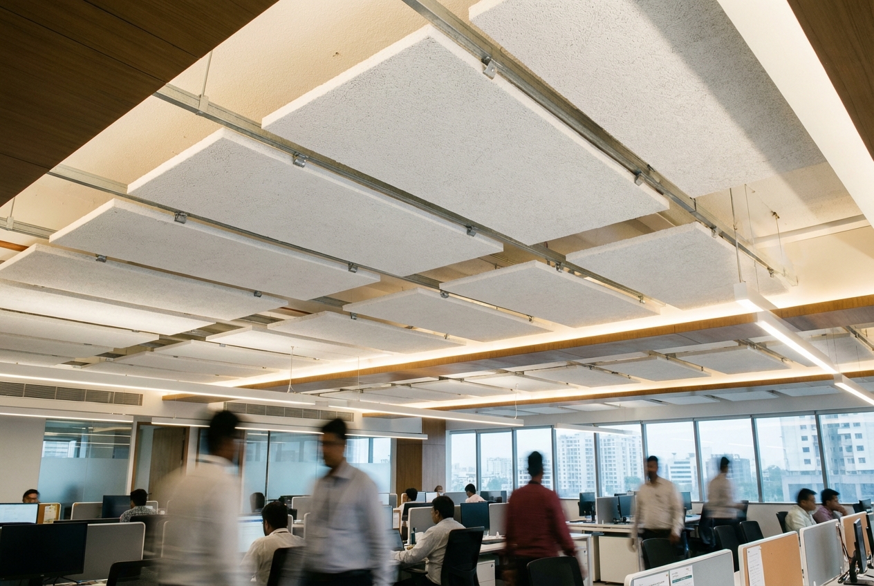 Acoustic Ceiling Tiles For Tech Hub's Acoustics In Pune