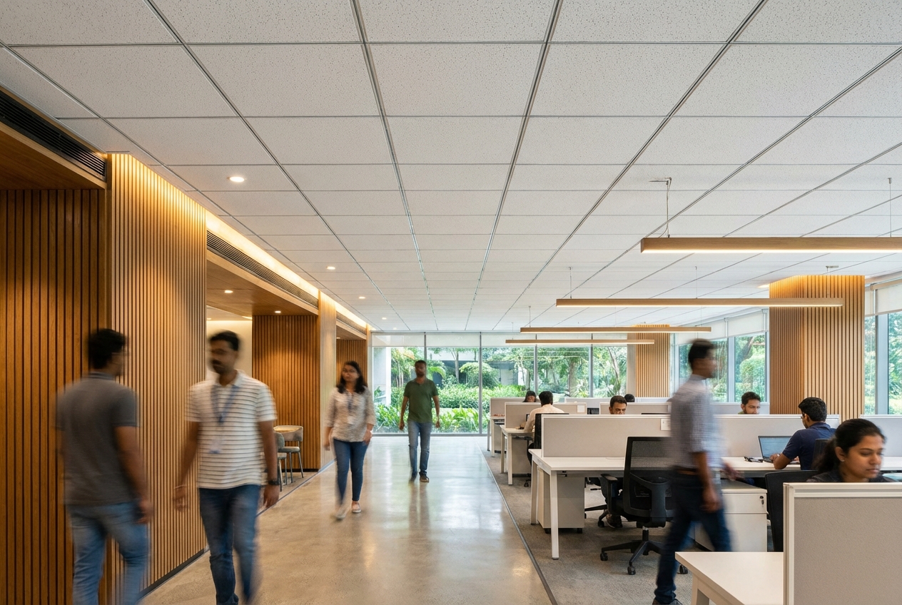 Acoustic Ceiling Tiles for Tech Campuses in Bengaluru