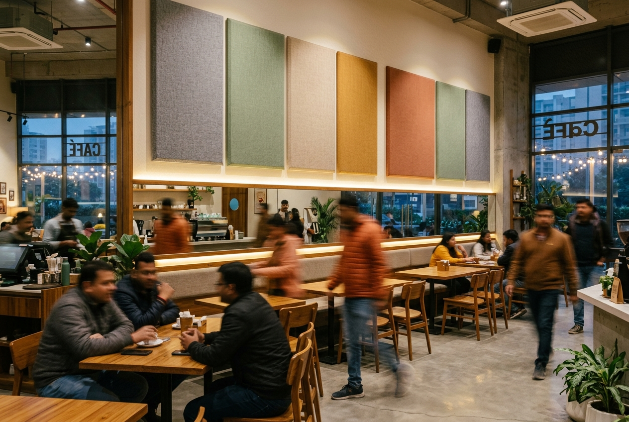 Acoustic Panels for Cafes in Noida