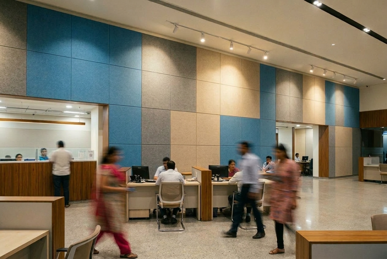 Acoustic Panels for Financial Institutions in Gandhinagar