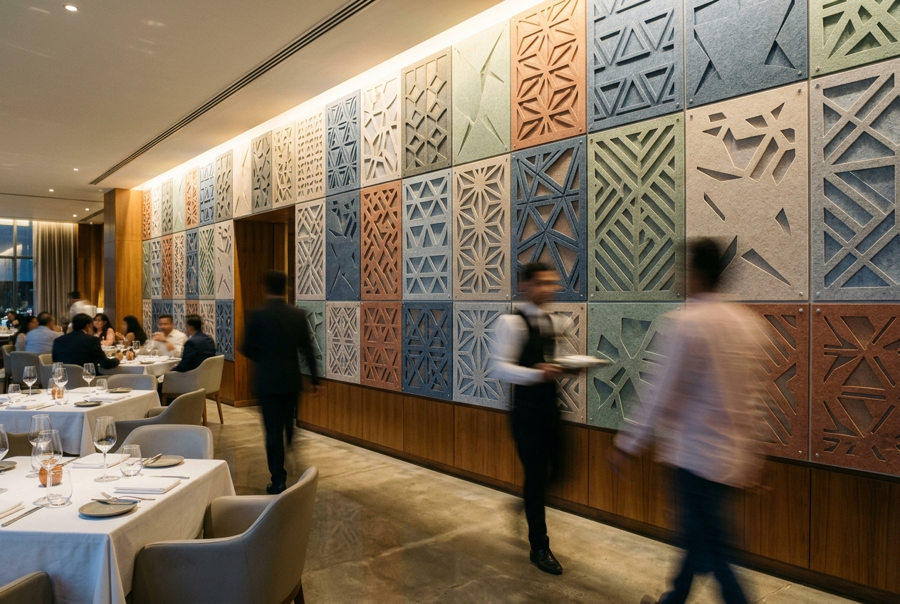 Acoustic Panels for Fine Dining in Gurugram