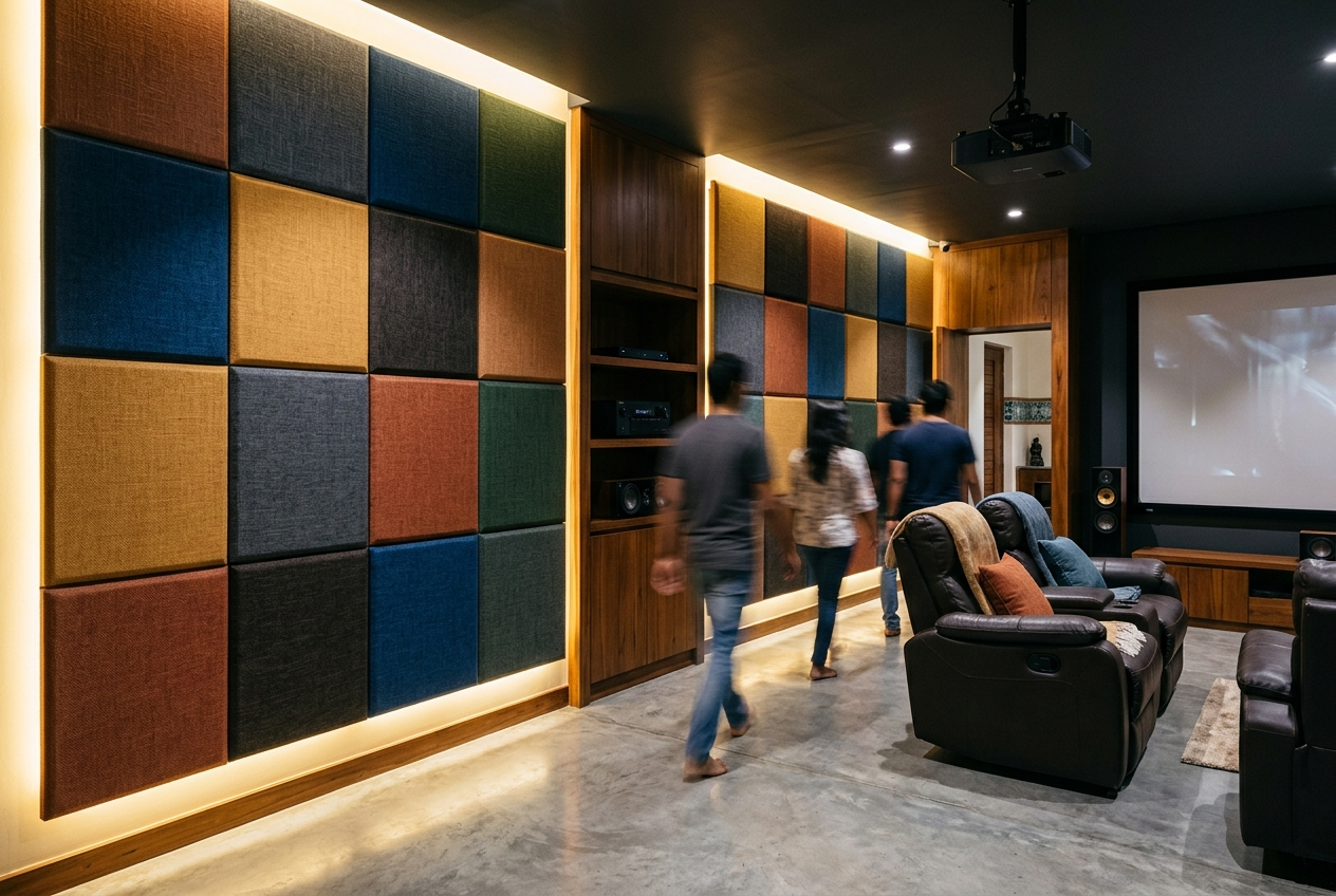 Acoustic Panels for Home Theatres in Kolkata