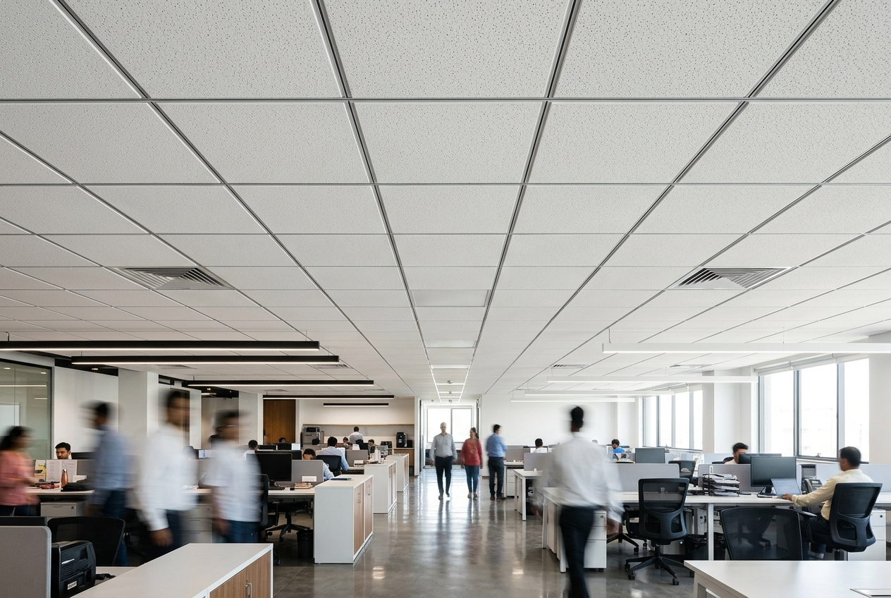 Find the Right Ceiling System for Grade A Office Interiors | Amazone By Furnitech