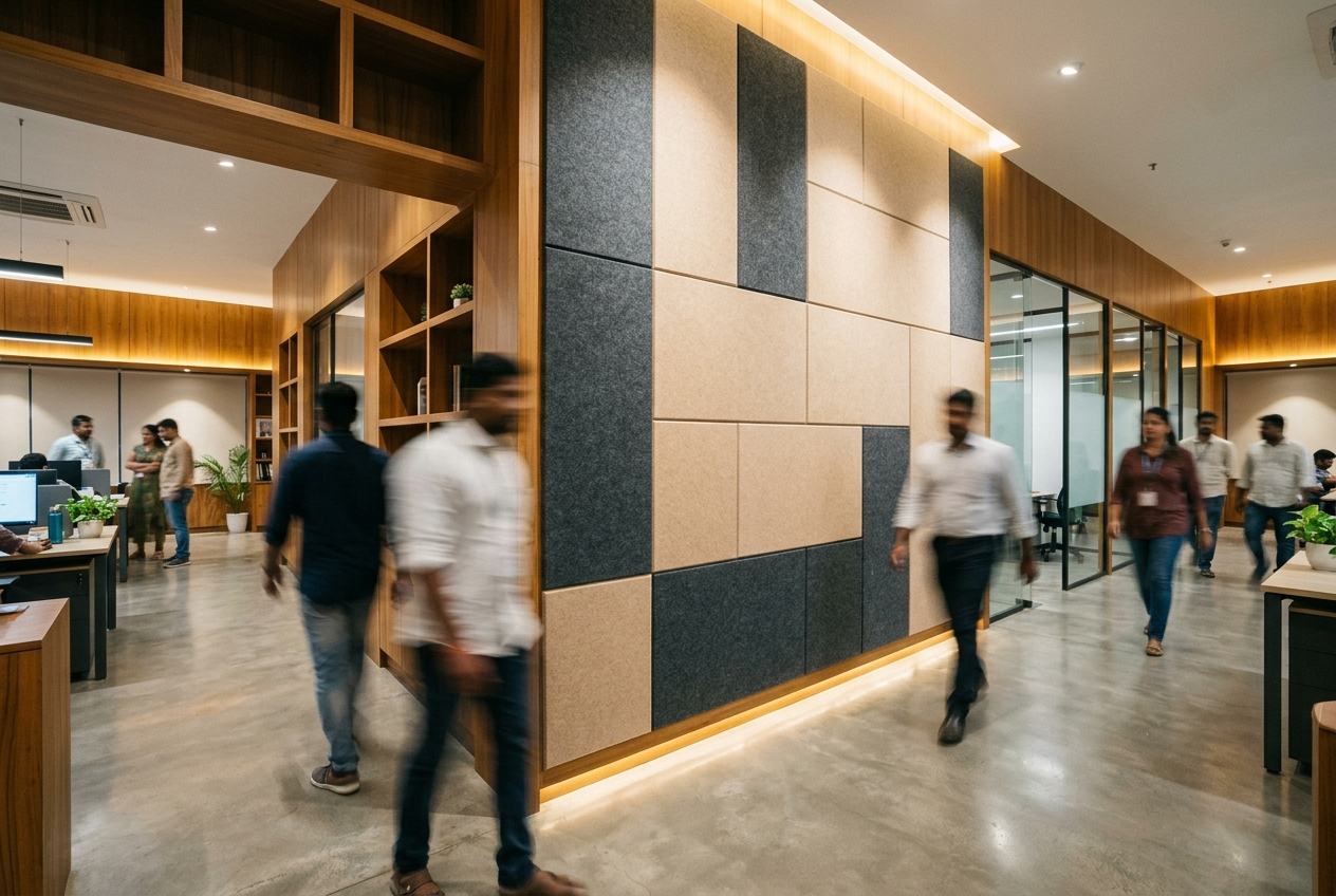 Polyester Fibre Acoustic Panels or Fabric Wrapped Acoustic Panels, Which One Would You Buy for an Office? | Amazone By Furnitech
