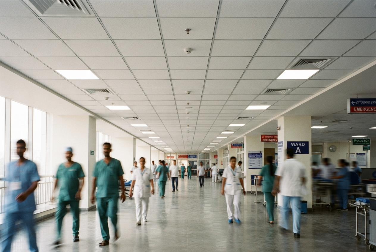 Top Acoustic Ceiling Tile Brands to Buy for Hospitals & Healthcare Facilities in India | Amazone By Furnitech